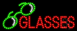 Glasses Logo Animated LED Sign