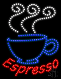 Espresso Animated LED Sign