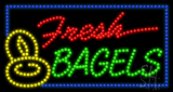 Fresh Bagels Animated LED Sign