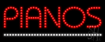Pianos Animated LED Sign
