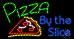 Pizza by the Slice Animated LED Sign
