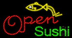 Open Sushi Animated LED Sign