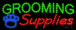 Grooming Supplies Animated LED Sign