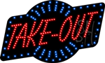 Take-Out Animated LED Sign