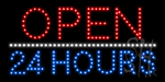 Open 24 HRS Animated LED Sign
