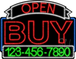 Buy/Sell/Trade Open and Closed Animated LED Sign