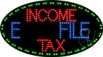 Income Tax E File Animated LED Sign