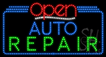 Auto Repair Open Animated LED Sign