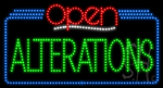 Alterations Open Animated LED Sign