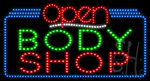 Body Shop Open Animated LED Sign