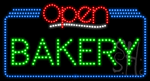 Bakery Open Animated LED Sign