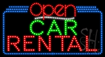 Car Rental Open Animated LED Sign