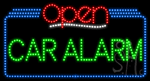 Car Alarm Open Animated LED Sign