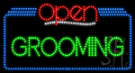 Grooming Open Animated LED Sign