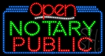 Notary Public Open Animated LED Sign