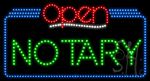 Notary Open Animated LED Sign