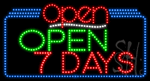 Open 7 Days Open Animated LED Sign