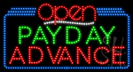 Payday Advance Open Animated LED Sign
