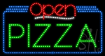 Pizza Open Animated LED Sign
