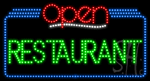 Restaurant Open Animated LED Sign