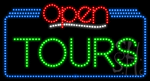 Tours Open Animated LED Sign