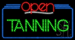 Tanning Open Animated LED Sign