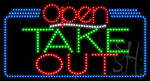 Take Out Open Animated LED Sign