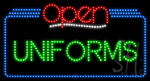 Uniforms Open Animated LED Sign