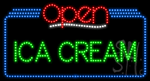 Ice Cream Open Animated LED Sign