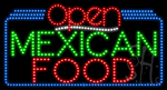 Mexican Food Open Animated LED Sign