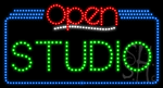 Studio Open Animated LED Sign