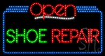 Shoe Repair Open Animated LED Sign