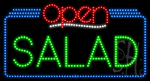 Salad Open Animated LED Sign