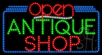 Antique Shop Open Animated LED Sign