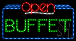 Buffet Open Animated LED Sign
