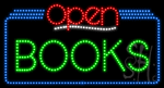 Books Open Animated LED Sign