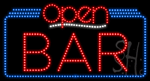 Bar Open Animated LED Sign