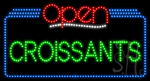 Croissants Open Animated LED Sign
