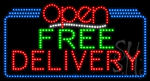 Free Delivery Open Animated LED Sign