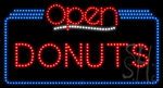 Donuts Open Animated LED Sign