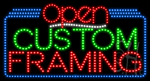 Custom Framing Open Animated LED Sign