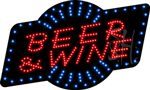 Beer and Wine Animated LED Sign
