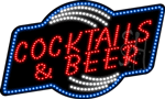 Cocktals and Beer Animated LED Sign