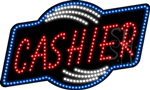 Cashier Animated LED Sign
