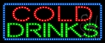 Cold Drinks Animated LED Sign