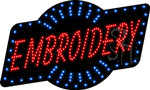 Embroidery Animated LED Sign