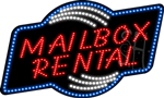 Mailbox Rental Animated LED Sign