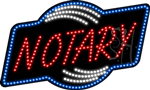 Notary Animated LED Sign