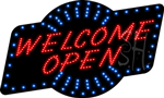 Welcome Open Animated LED Sign