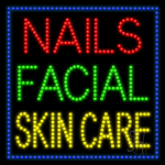 Nails Facial Skin Care Animated LED Sign